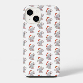 14 Funda para iPhone Elefante de Navidad