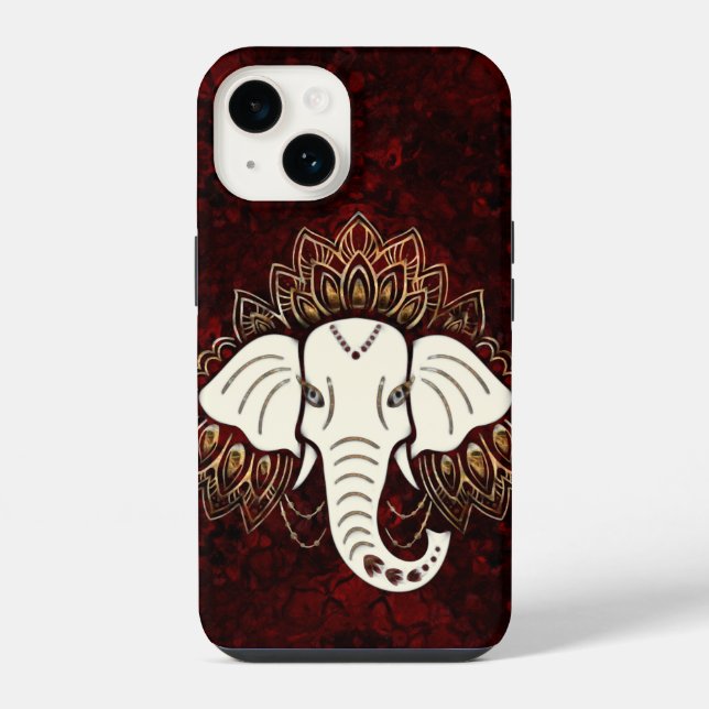 14 Funda para iPhone / iPad de elefante blanco (Reverso )