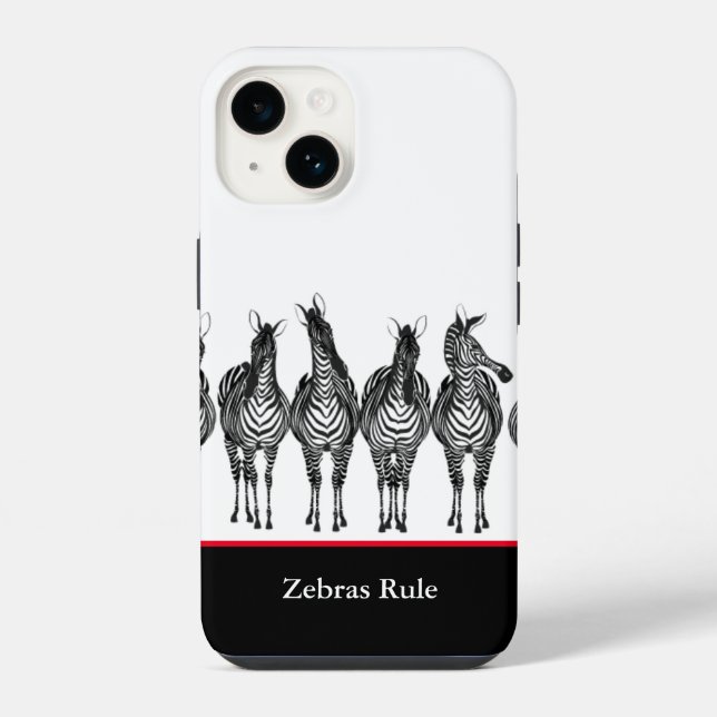 14 Funda para iPhone - Las Cebras Mandan  (Reverso )