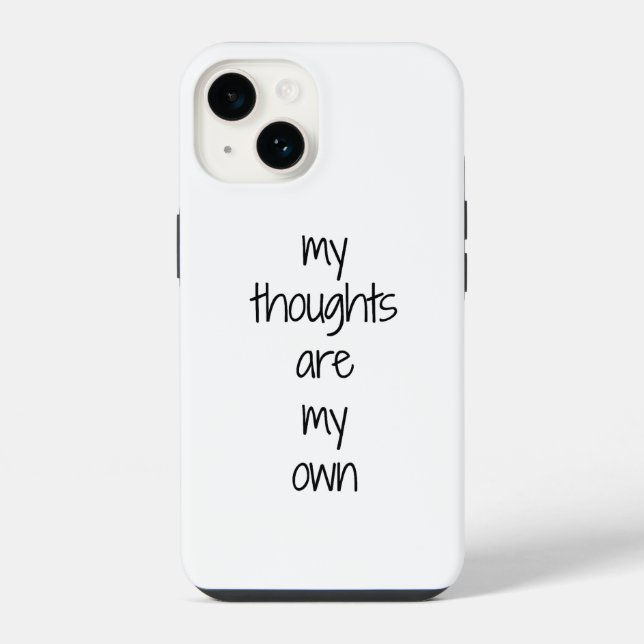 14 Funda para iPhone Mis Pensamientos (Reverso )