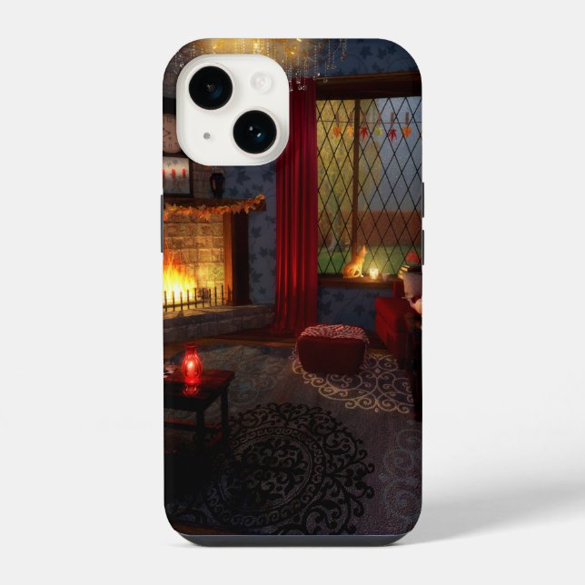 14 Funda para iPhone Otoño Tranquilidad (Reverso )