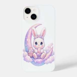 14 Funda para iPhone Pastel Moon Bunny – Diseño Kawai