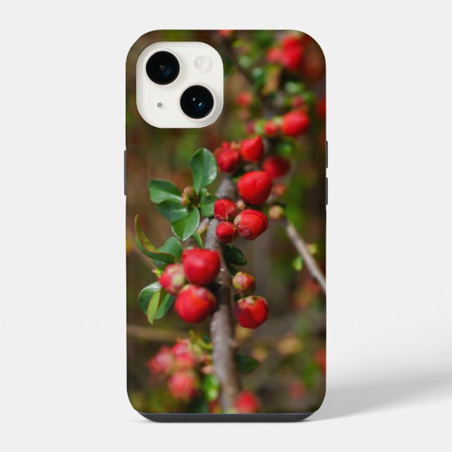 14 Funda para iPhone Red Spring Buds (Reverso )