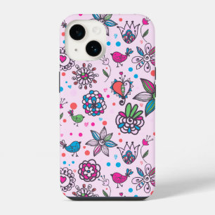 14 Funda para iPhone rosa floral Sweet Birdsong