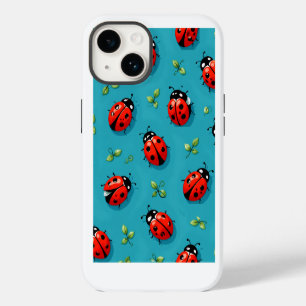 14 Funda para iPhone Sky Blue con Patrón Afortunado d