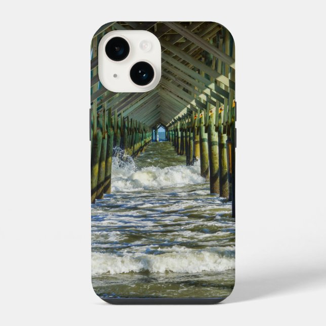 14 Funda para iPhone Under Folly Beach Pier (Reverso )
