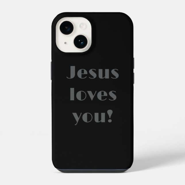 14 ¡Jesús te ama! Funda Case-Mate para iPhone (Reverso )