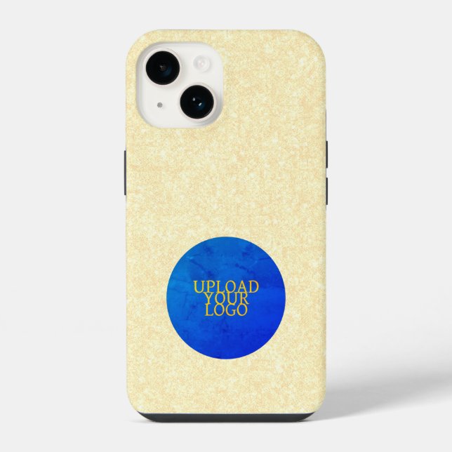 14 Logotipo personalizado Funda elegante para iPhone  (Reverso )