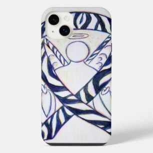 14 Plus Funda para iPhone Ángel con Cinta de Conciencia de