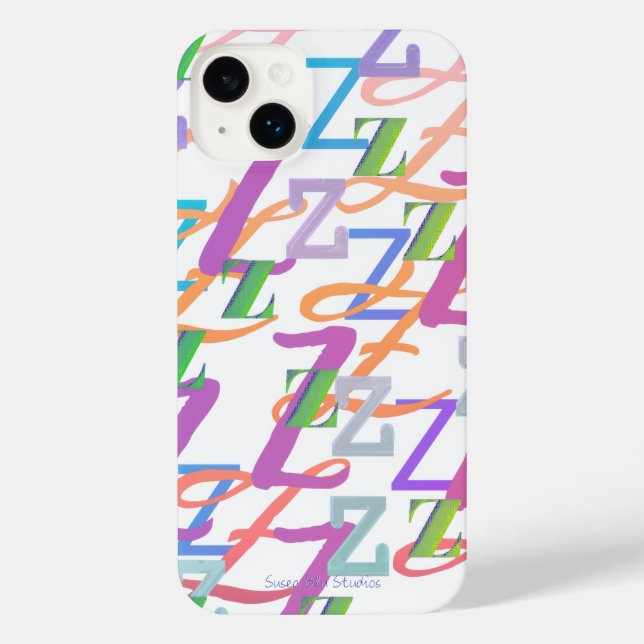 14 Plus Funda para iPhone "Z" con confeti de letras (Reverso )