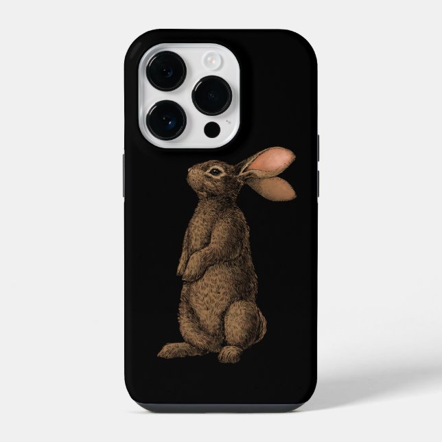 14 Pro Funda para iPhone Case-Mate Conejo (Reverso )