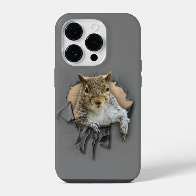 14 Pro Funda para iPhone Case-Mate de Squirrel con Camisa (Reverso )