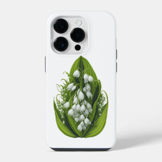 14 Pro Funda para iPhone con pintura de Lirios del Valle