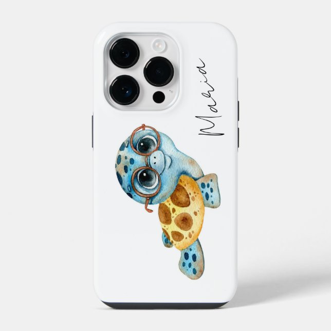 14 Pro Funda para iPhone Cute Sea Turtle Case-Mate  (Reverso )