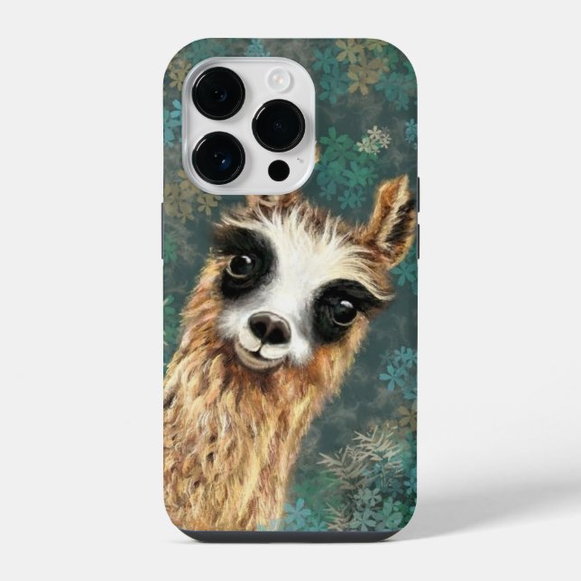 14 Pro Funda para iPhone de Alpaca Divertida (Reverso )