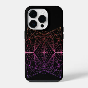 14 Pro Funda para iPhone duradera con geometrías cristali