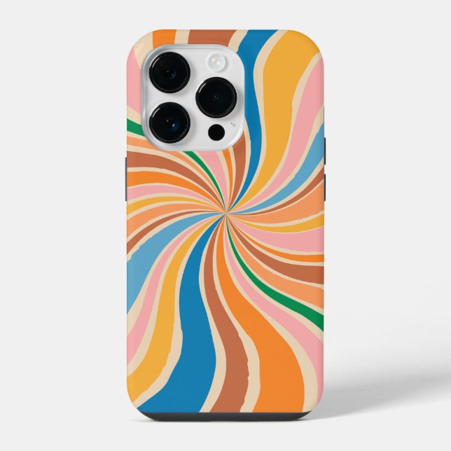 14 Pro Funda para iPhone / iPad de arte abstracto con rem (Reverso )