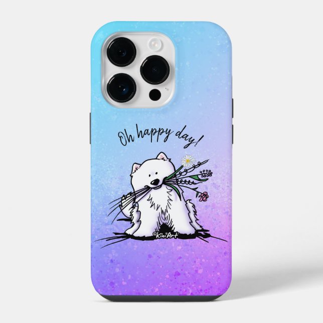 14 Pro Funda para iPhone / iPad KiniArt Samoyed (Reverso )