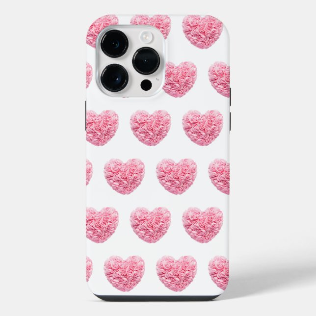 14 Pro Max Funda para iPhone con corazón rosa (Reverso )