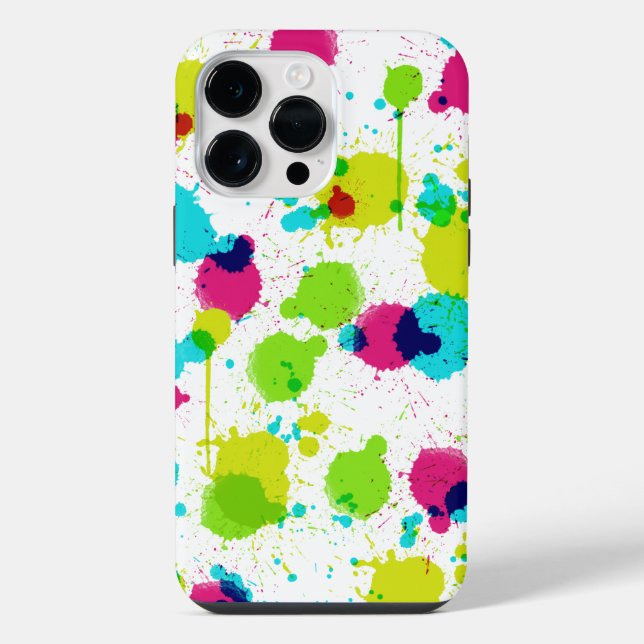 14 Pro Max Funda para iPhone con salpicaduras de pintura (Reverso )