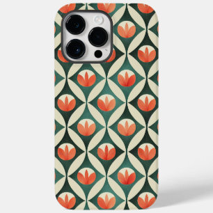 14 Pro Max Funda para iPhone / iPad de patrón abstracto retro
