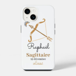 14 Sagitario - Signo del Zodiaco funda para iPhone /