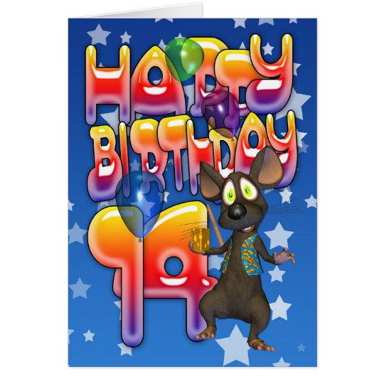 14to Tarjeta de cumpleaños, feliz cumpleaños