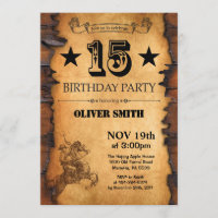 15ª Invitación al cumpleaños occidental