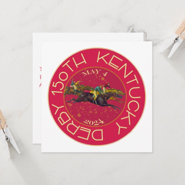 150.ª invitación a Kentucky Derby (Anverso/Reverso In Situ)