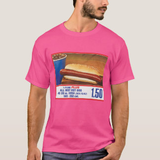 150 FOODCOURT HOT DOG CAMISETA vintage