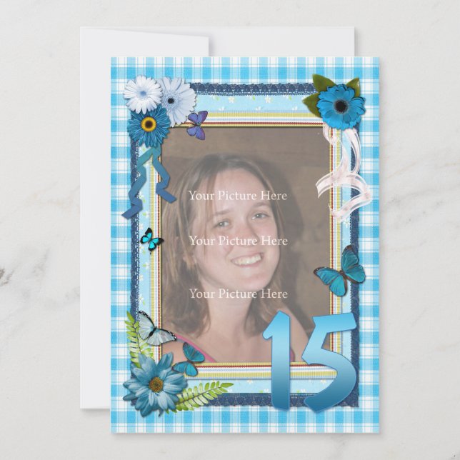 15.ª invitación para la fiesta de cumpleaños de la (Anverso)