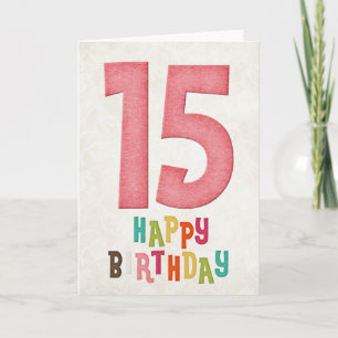 15.º diseño de tarjetas de cumpleaños feliz
