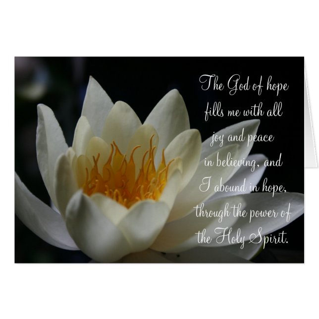 15:13 motivador de los romanos de la escritura (Anverso (Horizontal))