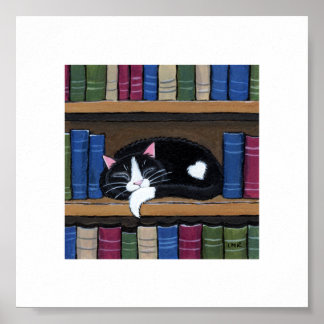 15,2 cm x 15,2 cm | Arte de gatos caprichoso | Gat