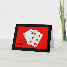 ¡15 Años Es Un Gran Negocio! Tarjeta de Aniversari