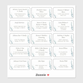 15 Boda individual Pegatina de dirección de invita