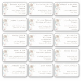 15 Boda individual Pegatina de dirección de invita