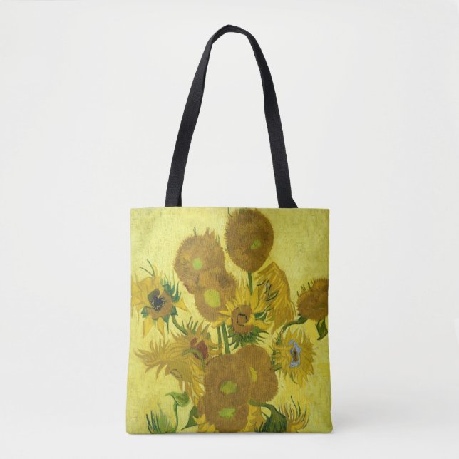 15 girasoles en una bolsa de Vincent Van Gogh (Anverso)
