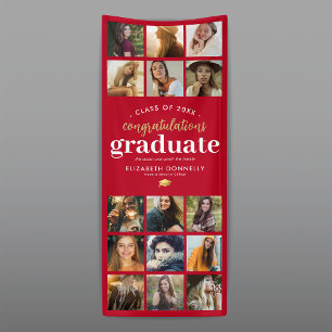 15 pancarta del partido de graduación vertical fot