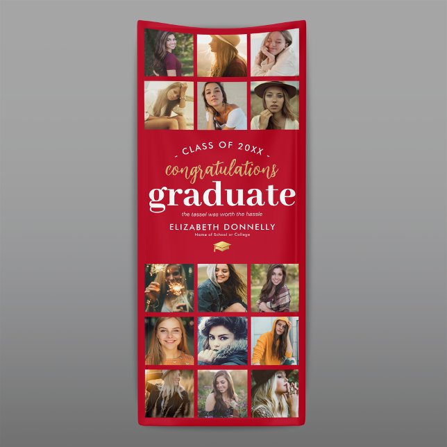 15 pancarta del partido de graduación vertical fot (Subido por el creador)