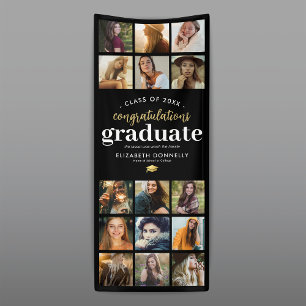 15 pancarta del partido de graduación vertical fot