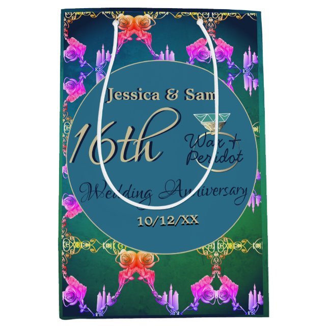 16.ª Cera Boda, Bolsa de Regalo de Flor de Estatic (Anverso)