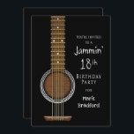 16.ª invitación a fiesta de cumpleaños, guitarra a<br><div class="desc">Vea la misma imagen para invitaciones a fiestas de 13,  16,  18 y 21 años. Además,  la misma imagen está disponible para saludos de cumpleaños</div>