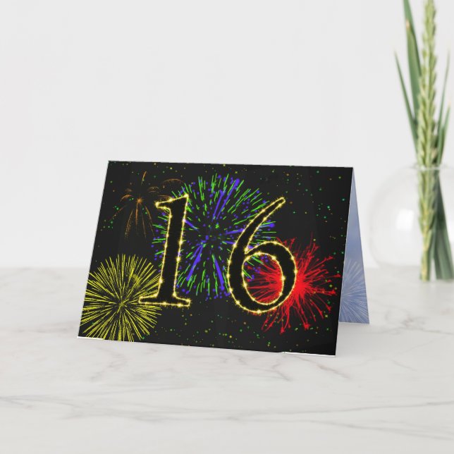 16.ª invitación a la fiesta de cumpleaños (Anverso)