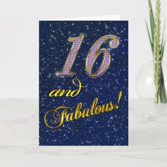 16.ª invitación a la fiesta de cumpleaños (Anverso)