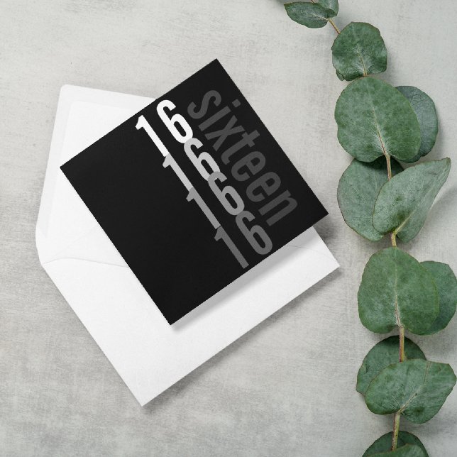 16.ª invitación a la fiesta de cumpleaños (Subido por el creador)