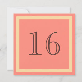 16.ª invitación a la fiesta de cumpleaños - Salmon