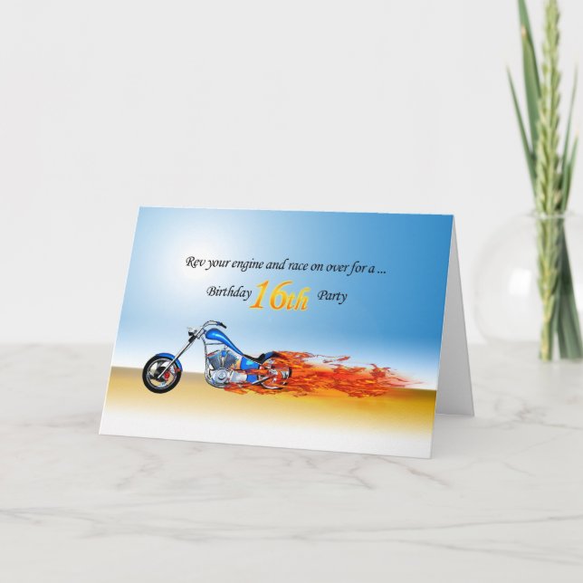 16.ª invitación a la fiesta de la motocicleta de c (Anverso)