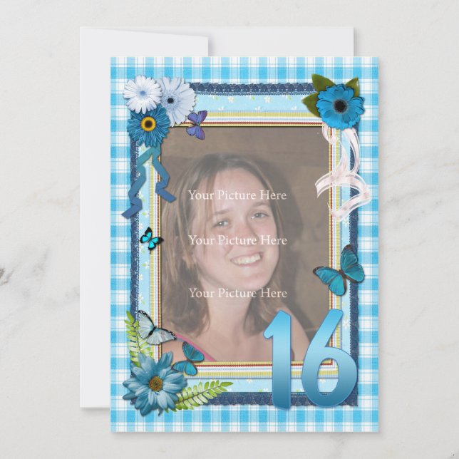 16.ª invitación para la fiesta de cumpleaños de la (Anverso)