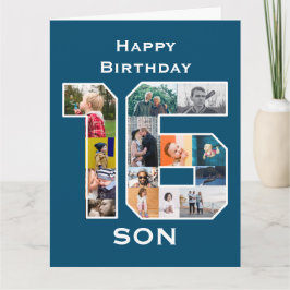 16.ª tarjeta de foto de cumpleaños